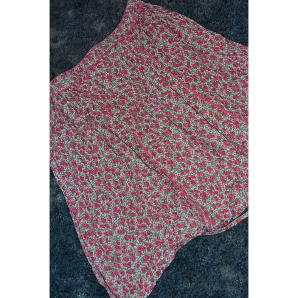 Handmade rose-print apron